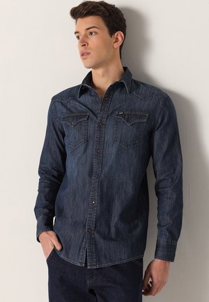 Six Valves LANGÄRMELIGES - Camisa - blau