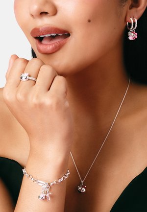 THOMAS SABO, HELLO KITTY KETTE SCHLEIFE - Collana - silberfarben schwarz rot gelb
