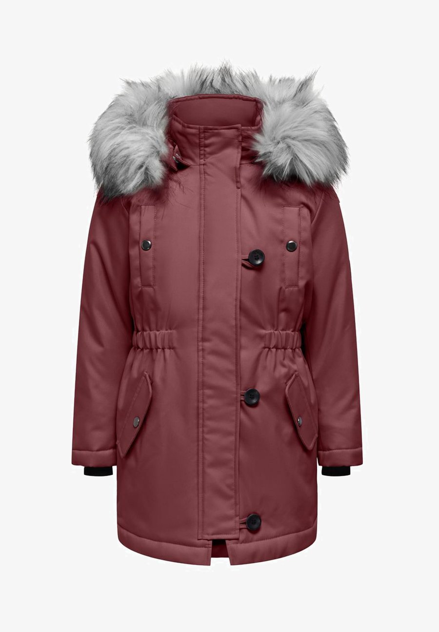 Winterjacke Jacke Mit Pinkem Fell Damen Parka Parka Jacke Mit
