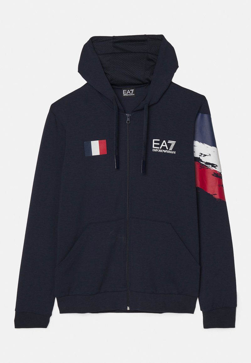 EA7 Emporio Armani Sweater met rits lichtblauw EA7 Emporio Armani Sweater met rits lichtblauw