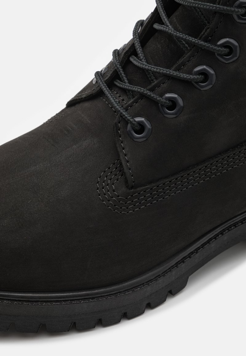 inch premium timberland uomo pelle nera