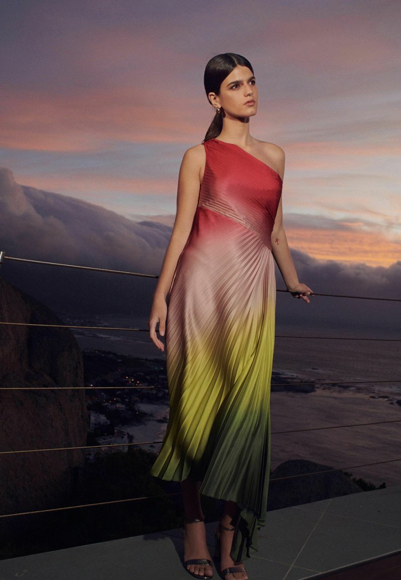 Next OMBRE ONE SHOULDER PLEATED REGULAR FIT - Festklänning - rainbow