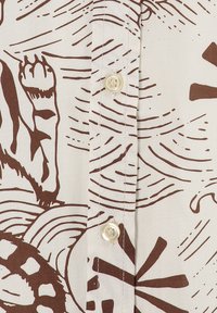 Key Largo MSH RESORT 1/2 PATTERNED - Camisa - white brown