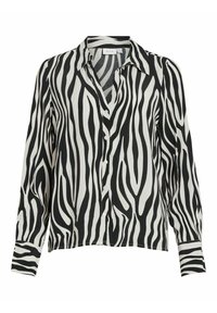 VILA V AUSSCHNITT - Blusa - black