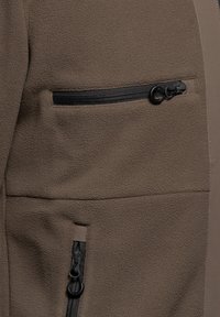 HALO PANELED - Fleecejacka - chocolate chip