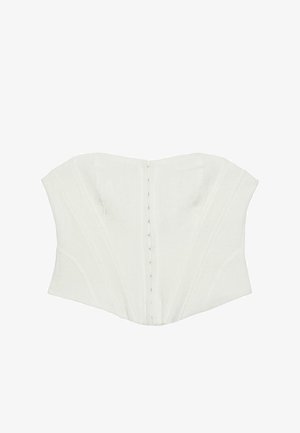 Stradivarius, CORSET, biały