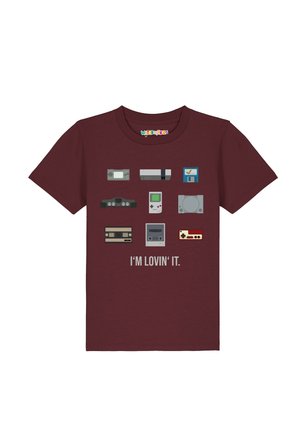VIDEOGAMES - T-shirt imprimé - burgundy