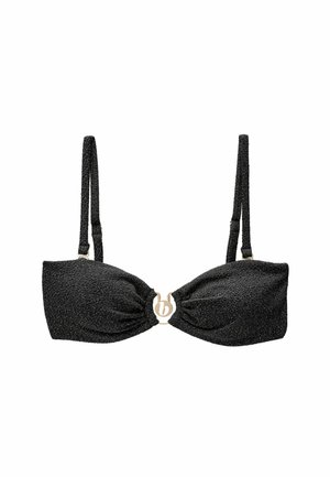 TEXTURED SPARKLE BANDEAU - REGULAR FIT - Haut de bikini - black