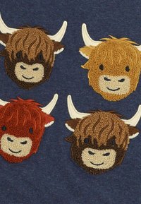 JoJo Maman Bébé HIGHLAND COW BOUCLE - REGULAR FIT - Langarmshirt - denim