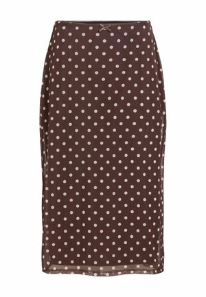 VILA, MIDI SKIRT VISOLA MID-WAIST - Jupe crayon - coffee bean