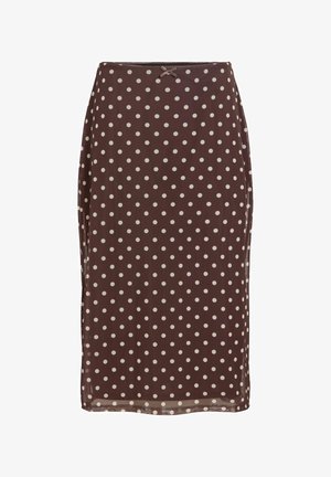 VILA, MIDI SKIRT VISOLA MID-WAIST - Jupe crayon - coffee bean