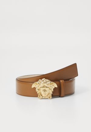 Versace BELT - Josta - tobacco/gold-coloured