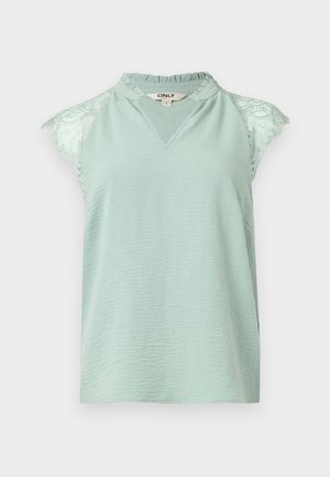 ONLY, ONLPLOY METTE V NECK - Bluse - jadeite