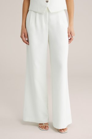WE Fashion, Stoffhose - white