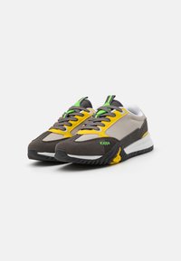 Kappa AUTHENTIC ARKLOW UNISEX - Joggesko - grey/grey granite/neon green