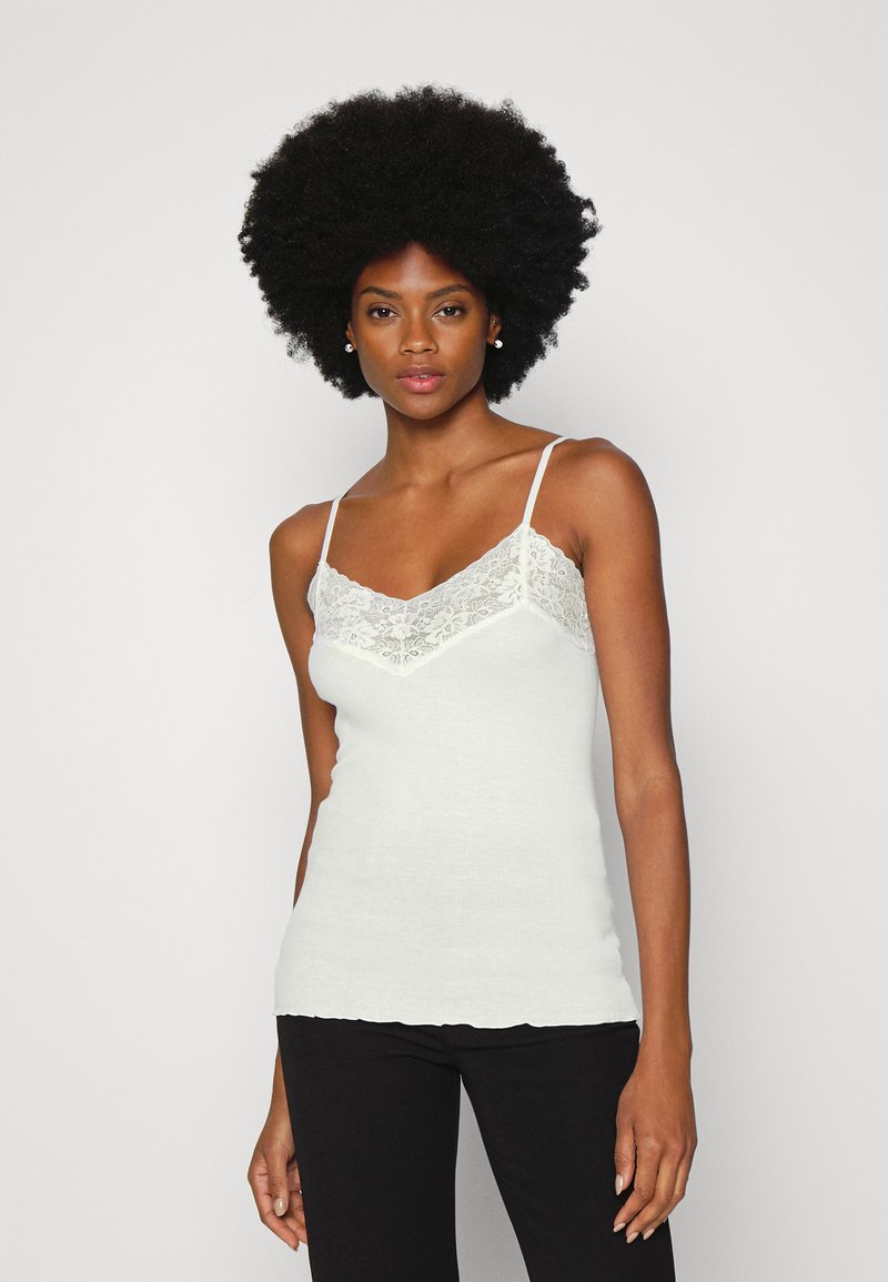 Rosemunde 1910 RWJade Ivory Silk Regular Strap Lace Camisole Top main image 1