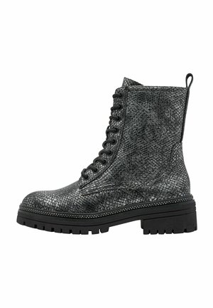Marco Tozzi Botines con cordones - pewter struct