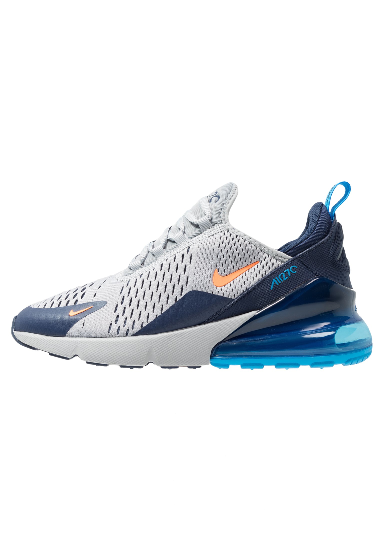 Nike Sportswear Air Max 270 Sneakers Laag Wolf Grey Total Orange Midnight Navy Photo Blue Grijs Zalando Nl