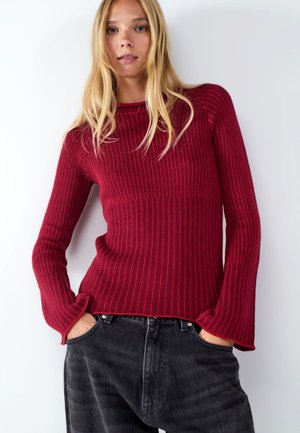 Balmohk, Round Neck - Svetrík - clear red