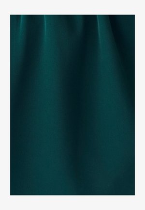 Teal kangas, jolla on sileä pinta, jossa on tasainen, matte-finish ja pehmeä valaistus. Ihanteellinen vaatteisiin tai verhoilukäyttöön.