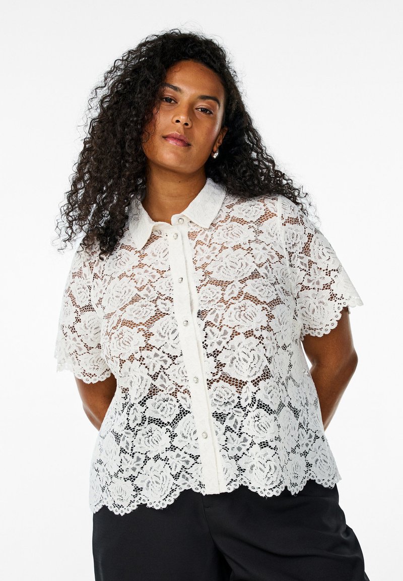 Zizzi Camicia - cloud dancer