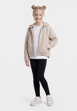 Nike Performance G NK MAVN TF KNIT FZ HOODIE UNISEX - Sweater met rits - cream/black