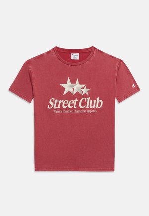 Champion, TEE - T-shirt imprimé - bordeaux