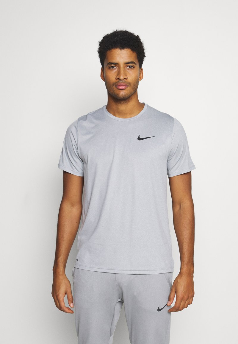 Nike Performance M NK TOP SS HPR DRY - T-skjorte til trening - particle grey/grey fog/heather/black
