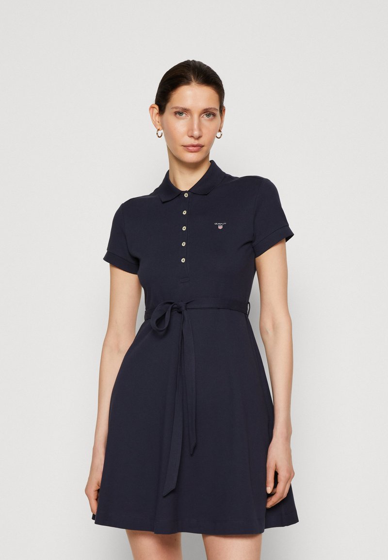 GANT POLO DRESS Kjole evening blue/mørkeblå Zalando.no