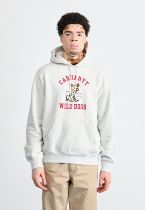 HOODED WILD DOG - Sudadera - ash heather