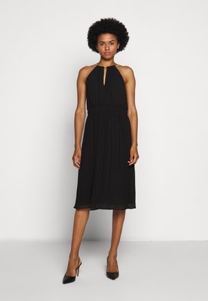 CHAIN NECK MIDI DRESS - Cocktail dress / Party dress - black