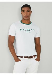 Hackett London - HERITAGE TEE - T-shirts print - white Miniaturebillede 1