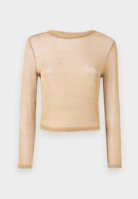 ONLFLORENCE O NECK WIDE SLEEVE  - T-shirt à manches longues - gold