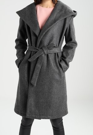 Classic coat - mottled dark grey