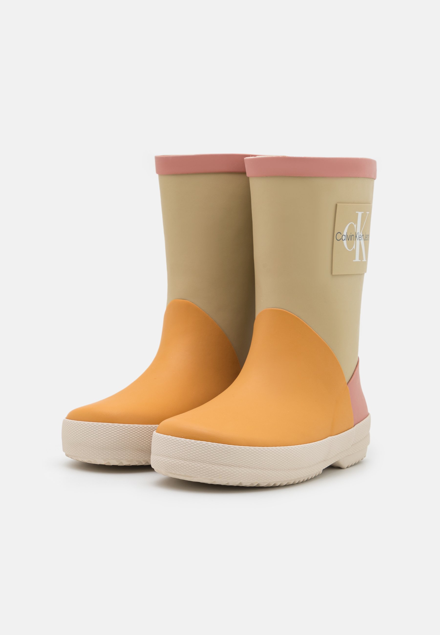 Calvin Klein Jeans UNISEX - Regenlaarzen - color block beige/beige - Zalando .nl