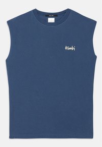 ALL DAY BIGGIE CUT OFF TEE - Top - navy