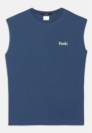 ALL DAY BIGGIE CUT OFF TEE - Top - navy