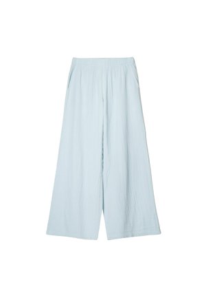 Bershka WIDE RUSTIC - Pantalon classique - light blue