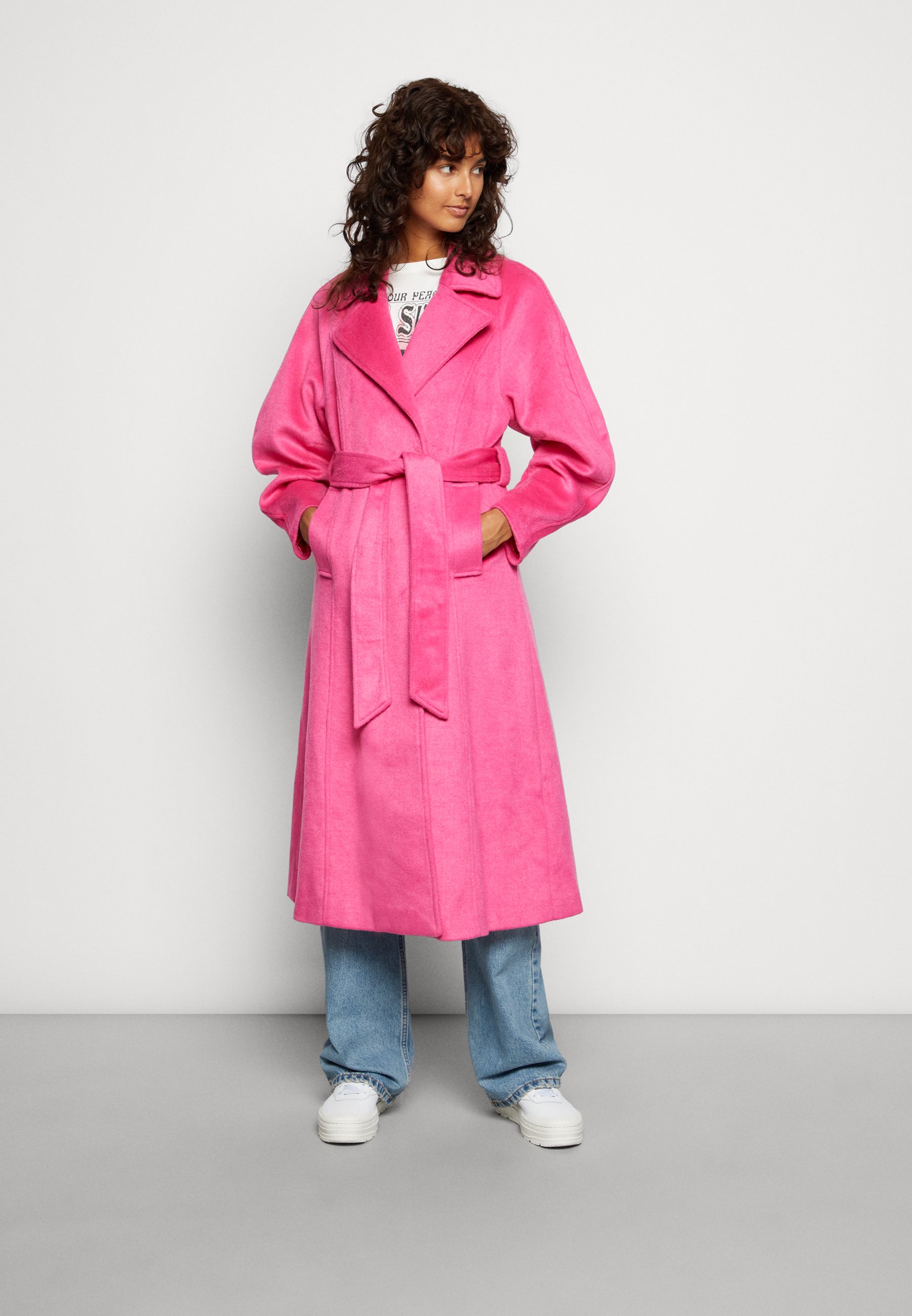 YAS - YASROOTY COAT - Mantel - beetroot purple