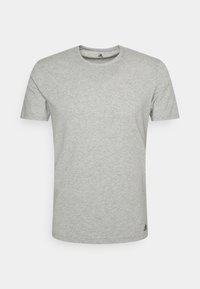 adidas Sportswear 3 STRIPES CREW NECK 2 PACK - Apatiniai marškiniai - black/heather grey