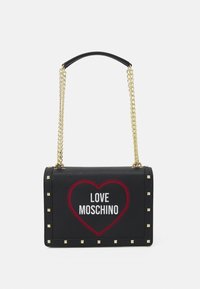 HEART STUD SHOULDER BAG - Mala de mão - nero