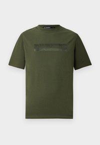 CREW NECK - Trükipildiga T-särk - dark green