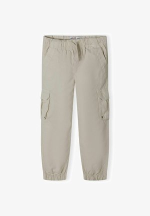 PACKETS AND ELASTIC WAIST - Cargo hlače - stone