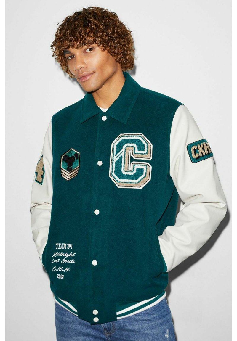 CLOCKHOUSE Bomberjacke dark green/dunkelgrün Zalando.at