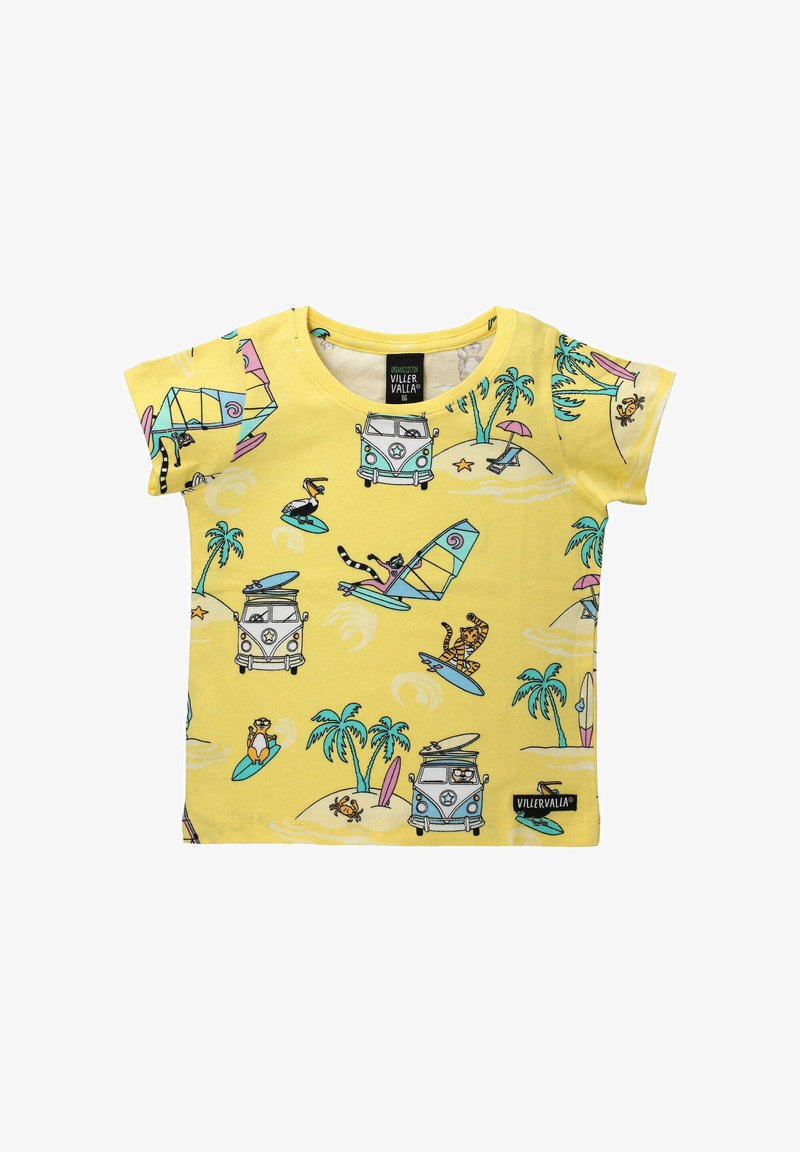Villervalla SURF - Print T-shirt - gelb