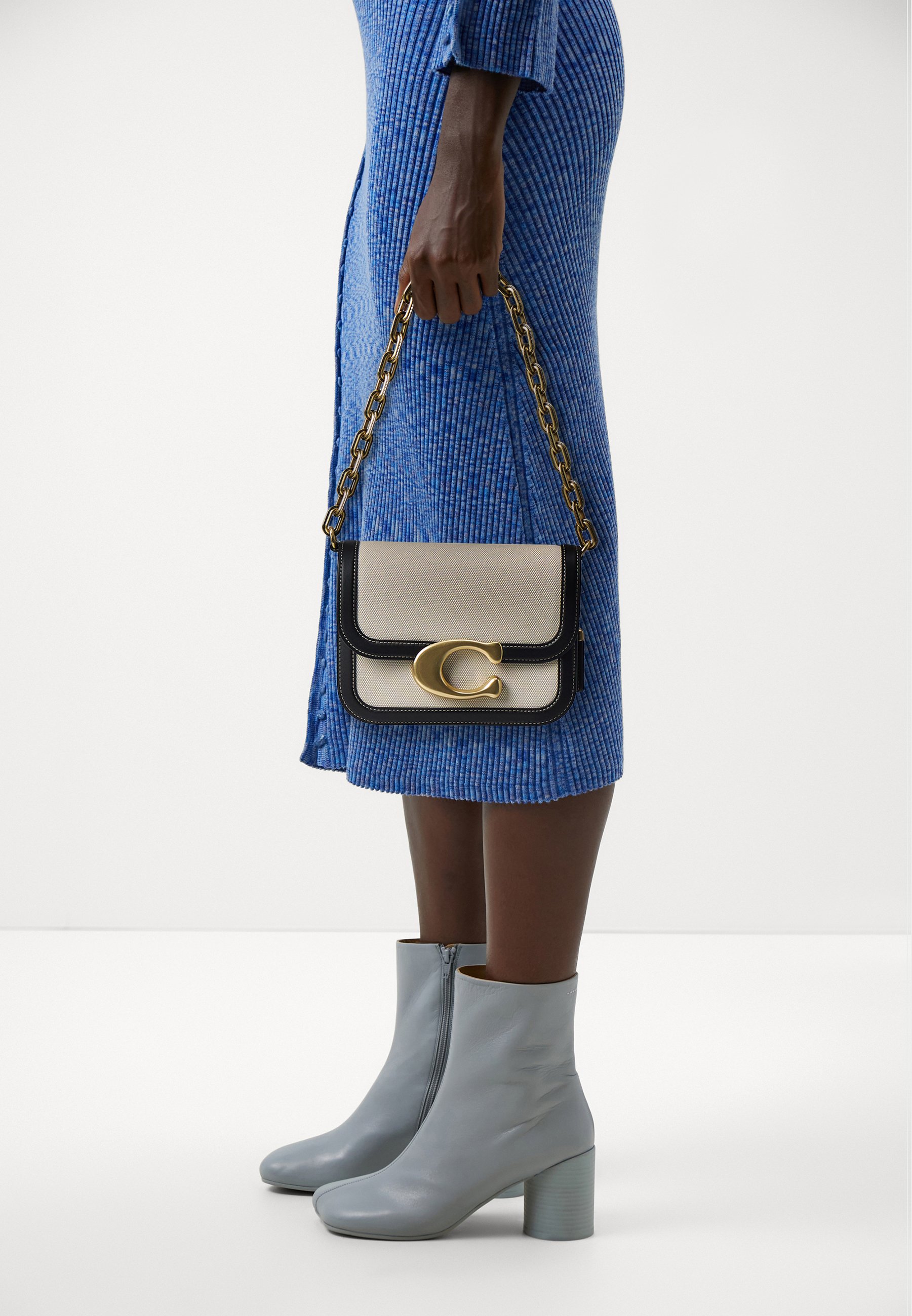 COACH IDOL BAG - Handbag - salt stone/black/off-white - Zalando.co.uk