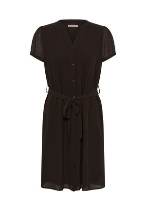 Love Copenhagen, LCVAELA SHORT SLEEVE SHIRT DRESS - Blousejurk - black coffee