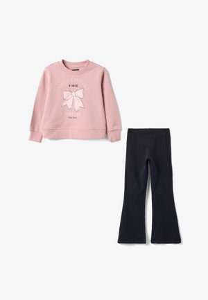 OVS, SET WITH TEDDY BEAR PRINT - Sweatshirt - pink black