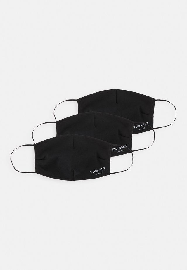 FACE MASK 3 PACK - Maschera in tessuto - black