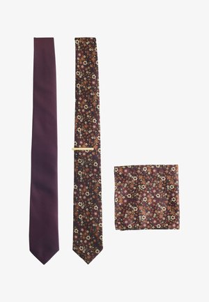 2 PACK - Nyakkendő - burgundy red